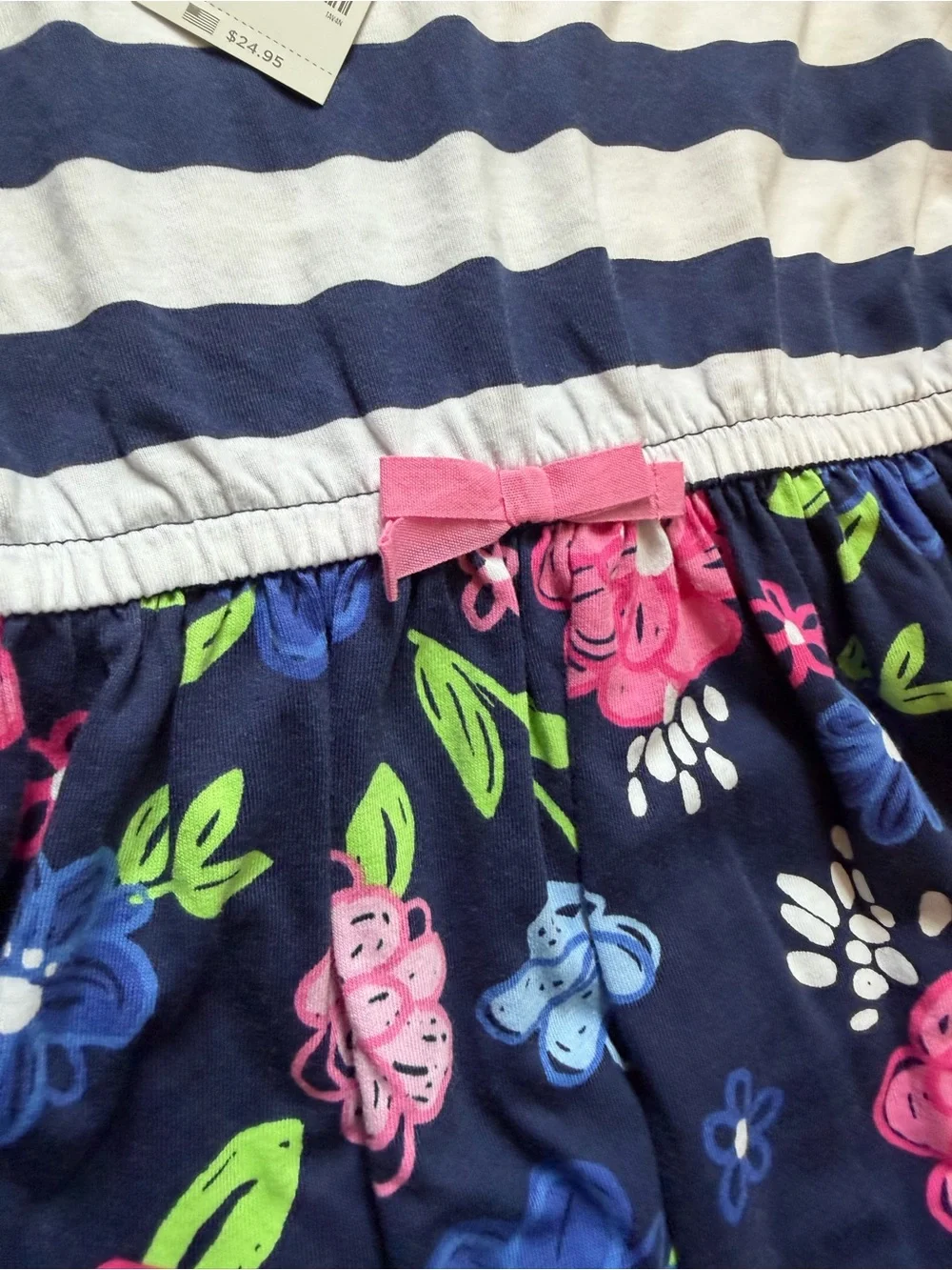 NWT Girls Gymboree Mixed Print Knit Jersey Dress